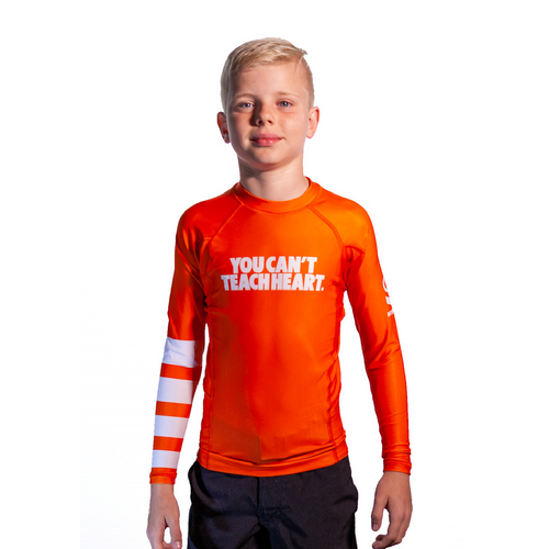         Kids Hyperfly YCTH.   Long Sleeve Orange Rash Guard